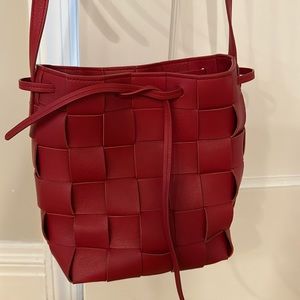 Mansur Gavriel UPCYCLED WOVEN MINI BUCKET BAG